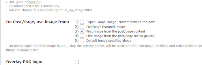 How to fix facebook post image