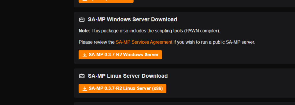 How to create SAMP server