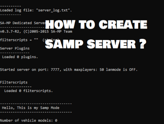 How to create SAMP server easy in 4 steps