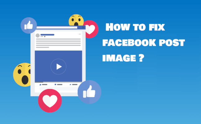 How to fix facebook post image easy